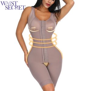 Bel Gizli Kadın Tam Vücut Şekillendirici Sıkıştırma Bel Cincher Underbust Bodysuit Ince Bel Eğitmen Korse Dikişsiz Shapewear CX200715