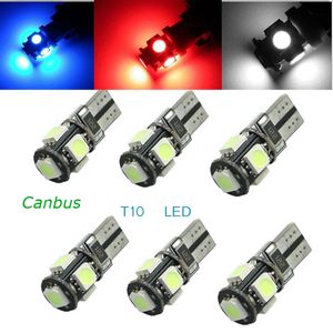 車のCanbus T10 LED W5W 194 168ライトエラーフリーなしエラースーパー明るいインテリアカーライト自動車エラーマップドミドライトカーLED DC 12V