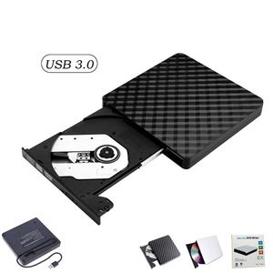 Externe DVD-Laufwerke USB 3.0, tragbares CD DVD/-RW optisches Laufwerk, Brenner, Brenner für Windows 10/8/7, Laptop, Desktop (schwarz)