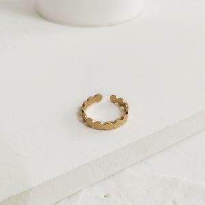 женщины европейской и американской моды кольца Женские кольца высокого качества Геометрическая волны кольца Открытие регулировки