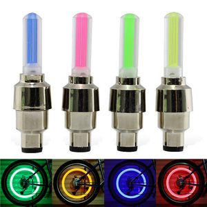 Neon Lighting Tyre Wheel Valve Cap Light For Car Bike Bicycle Motorcycle LED Lamp Flash Lights good quality