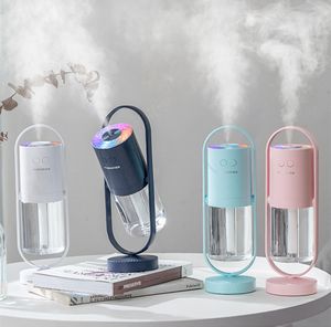 Humidifier wireless 360 rotating water replenishing atomization usb charging projection lamp car mini portable dhl free