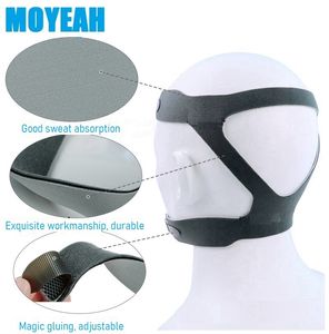 2021 Nyaste 2PCs Universal HeadGear Full Mask Replacement Del CPAP HeadGear Rem för ResMed CPAP Masks Respironics av ​​Moyeah
