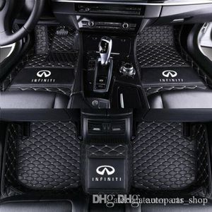 För Fit Infiniti G37 2008-2013 Luxury Custom Waterproof Non-Slip bilgolvmattor Anpassade bilgolvmatta som inte är giftiga och inodorösa298D