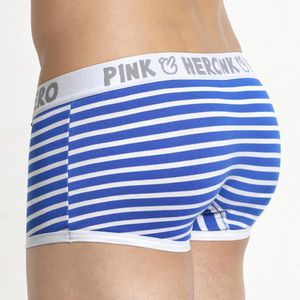 Hot 5pcs / Lot Pink Heroes Biancheria intima da uomo in cotone di alta qualità Pantaloncini da uomo a righe classiche Mutande da uomo Confortevole U-bag CX200818