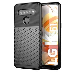 fino Capa protetora anti-risco de absorção de choque Caso de borracha TPU flexível para LG K61 Q61 K50S V50S G8x V60 K51S K51 Q51 K41S Stylo 6