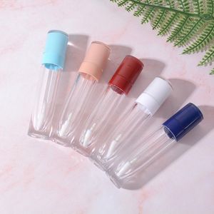 Mini-make-up-proben großhandel-Lip Gloss stücke ml Tuben Klar Leere Container Mini Nachfüllbare Flaschen Glasur Proben Reisen DIY Makeup
