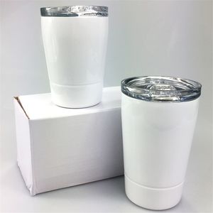 Sublimação Blanks Pequeno Bonito Crianças Copos de Aço Inoxidável Copo de Criança com Tampa e Palha Dupla Parede Criança Sippy Copos Crianças Smothie Cups