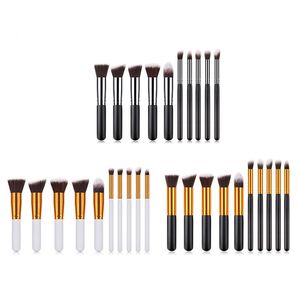 10 pcs Mini size Kabuki Brush Makeup Brush Set Foundation Powder Eyeshadow Maquiagem Cosmetics MakeUp Brushes beauty Tool Kits