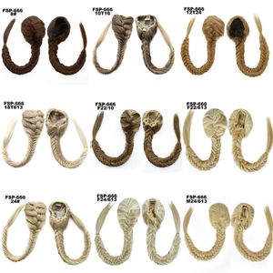 FSP-666 50 cm 130 g synthetische Pferdeschwanz-Schweinschwanz-Simulation, menschliche Haarverlängerungen, Bündel mit Pferdeschwänzen