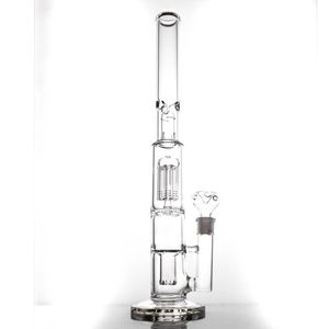 Hookah Glass Bong o wysokości 18 cali Bongs 8 ramię perc rura wodna o grubości 5 mm bąbelek