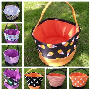 hot Halloween Bucket Gift Wrap Girls Boys Child Candy Collection Bag Halloween Handbag Festival Storage Basket Party Supplies T2I51388