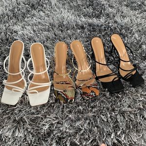 Hot Sale-Summer Pumps New Sexy Gladiator Sandals Shoes Women Thin High Heels Open Toe Sandal