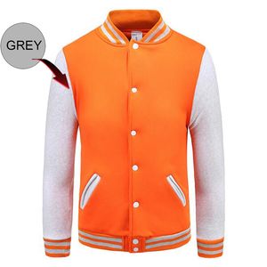 Herrjackor anpassade tryck college basebolljacka män kvinnor brevman varsity coat green orange marinblå rödbrun röd pojke tjej1 21 21