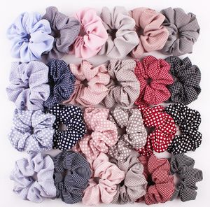 Scrunchies Nakrycia głowy Duże Włosy Krawaty Liny Elastyczne Paski Hairbands Headbands Girls Holder Ponytail Trendy Akcesoria do włosów Lsk1061