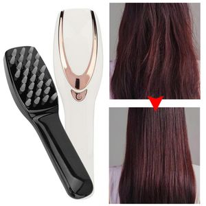 Vibração Massagem Comb Scalp escova Estresse Circulation Relief pescoço para trás com luz LED