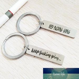 Kisseason Keep Fucking Going 2020 Keychain Inspirational Gift Key Chain for Men Women Best Friend Jewelry