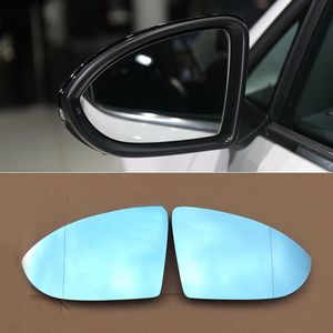 لفولكس واجن جولف 6/7 سيارة مرآة الرؤية الخلفية زاوية واسعة القطع الزائد الأزرق مرآة السهم LED تحول أضواء الإشارة