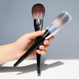 Professionella lösa pulverborstar Highlighter Powder Brush Soft Powder Black Blush Brush Makeup Borstes