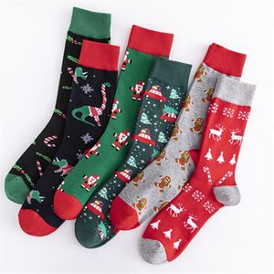 Christmas Man Stocking Women Men Casual Cartoon Christmas Stocking Happy New Year Xmas Sport Home Socks