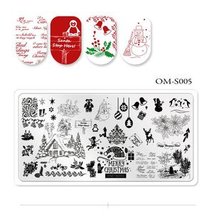 Speciaal voor Kerstmis Nail Art Plate Drukjablonen Nail Decoratie Afdrukken Mold Stamping Templates Nagelstamper DIY