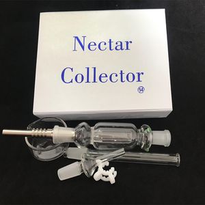 Nektar Toplayıcı Seti 14mm 18mm Happywater Borular Cam Kit Keck Klipli Cam Borular Stokta DHL Ücretsiz ABD