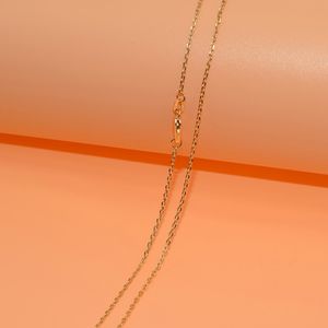 1pcs grossist guldfyllda halsband mode smycken singapore länk kedja 2mm halsband 16-30 inches hängande kedja