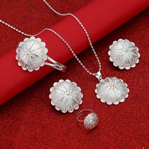 Ethiopian Eritrean Cross Flower Women Jewelry Sets African Bridal Romantic Wedding Party Jewelry Y200810