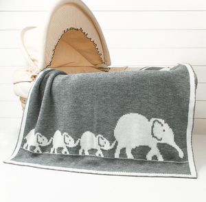 95*75 cm Ny baby spädbarn stickad korgfilt för sommar luftkonditionering småbarn sängkläder täcke nyfödda super mjuka swaddles wrap filt