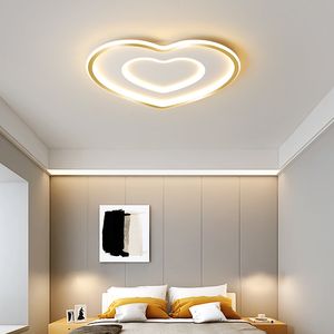バルコニー子供用部屋のキッチン照明リモコンのための超薄型モダンな導かれたベッドルーム天井ライトゴールド/ホワイト天井ランプ