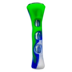 Moda Horn Forma FDA Silicone Vidro De Fumar Tubo de Erva 20mm Um Pessoas Tubos De Tubulação Tubulação De Cigarro Tubos De Cigarros Acessórios Acessórios