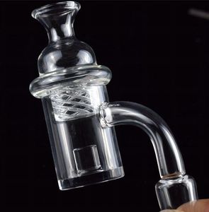 DHL Ultimo 4mm Clear Bottom XL Flat Top Core Reactor Martelletto Quarzo Banger Nail Cyclone Spinning Carb Cap per piattaforme petrolifere Bong in vetro