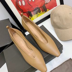 -Trança estilo apontou sapatos únicos sapatos para outono e primavera carretel salto sapatos macio moda confortável sola macia