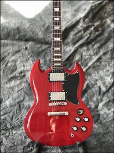 nuova chitarra elettrica rossa di alta qualità con chitarra a 6 corde, tutti i colori sono disponibili, tastiera in palissandro, hardware cromato