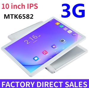 2023 Hochwertiger Octa Core 10 Zoll MTK6592 3G-Tablet-Telefon-PC kapazitiver IPS-Touchscreen Dual-SIM-Android 7.0 1 GB 16 GB