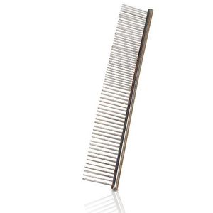 19x5cm Storlek XL Stainless Steel Cat Dog Puppy Pet Pets Borstkam Double Row Teeth Comb Hair Fur Shedding Lea Trimmer Rake Grooming