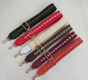 Yeni Kuşak Omuz Kayışı İçin Crossbody Kadınlar Geniş sapanlar Çanta Çizgili Kolları Ayarlanabilir Askı Çanta Aksesuarlar için