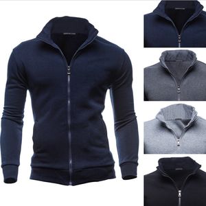 Plus storlek 3xl höst vinter fleece hoodies män sweatshirts dragkedja fitness hoody jackor och kappor för män cardigans