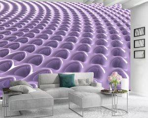 3D papel de parede moderno personalizado 3d foto papel de parede roxo estendido padrão espaço decoração home sala sala de estar quarto wallcovering hd wallpaper