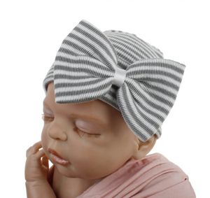 Newborn Hospital Hat Infant Baby Hat Caps with Bow Soft Cute Nursery Beanie skin-friendly winter warm knitting caps