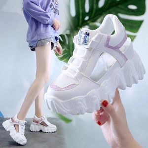 Sandals Summer Womens Platform Wedge Sandal High Heels Shoes Female Buckle Fashion Leather Casual Slippers Woman Sport