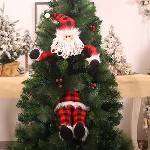 1 шт. Мультфильм Санта-Клаус эльф кукла рождественские рождество XTMAS Tree Toppers орнамент дверь дома гостиница Новый год вечеринка декор кулон подарок