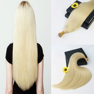 100% Virgin Brazilian Human Hair I-Tip Prebonded Hair Extensions Double Drawn Remy Hair Extensions I Tip Free Shipping