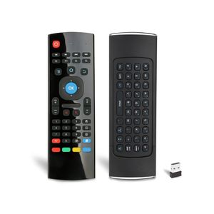 Fly Air Mouse MX3 X8 Mini tastiera wireless con IR Learning 2.4GHz Telecomando a 6 assi per Android TV Box PC