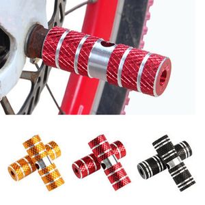Aluminum Nonslip MTB bike pedal blocks - Set of 2 Front and Rear Axle Foot Pegs for BMX Footrest Lever Cylinders - Essential Bike Accessories