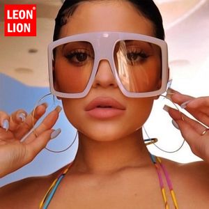 Leonlion 2020 Óculos de Sol oversized Mulheres de alta qualidade óculos Mulheres / Homens Marca Designer Eyeglasses Mulheres Retro Gafas de Sol Mujer