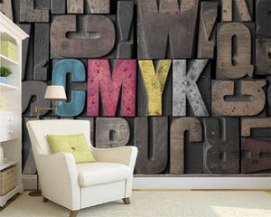 Classic 3D Wallpaper European Wallpaper HD 3D Stereo Letter Art TV Background Wall 3d Mural Wall Paper