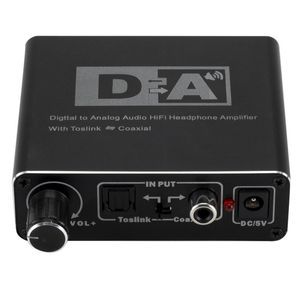 Caldecott DAC Digital to Analog Audio Converter Optical Toslink Coaxial Toslinks Bi directional Switch RCA mm Jack