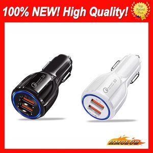 Car carregador USB 5V 3.1a Rápida Dual 2 Porta USB Rápido Carregamento para XS Max 7 8 Plus para Samsung S10 S9 S8 S7 Nota 9 Nota 8 Carregadores Rápidos