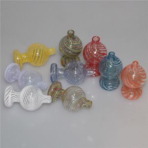 New Spinning Directional Smoking Carb Cap Glass bubble Carbs Caps with air hole For 25mm Quartz Banger dab oil rigs